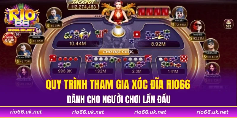 Quy trình tham gia xóc đĩa RIO66 dành cho người chơi lần đầu